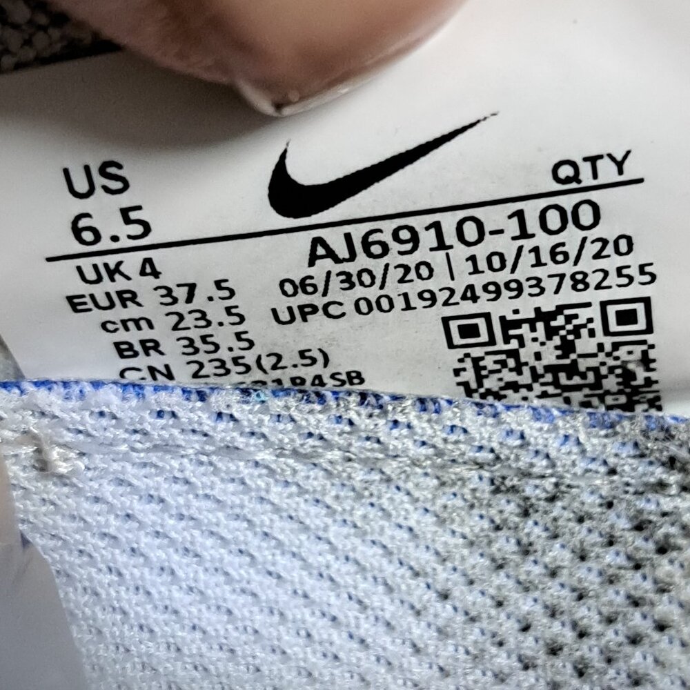 %Size 6.5 Nike Air Vapormax Flyknit 3 “Pure Platinum” (AJ6910-100) Women / A 24 - Picture 7 of 13